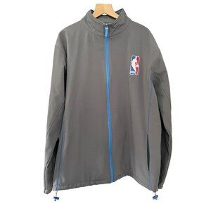 NBA League Majestic Men's Sz XLT Charcoal Gray Full Zip Apex Jacket